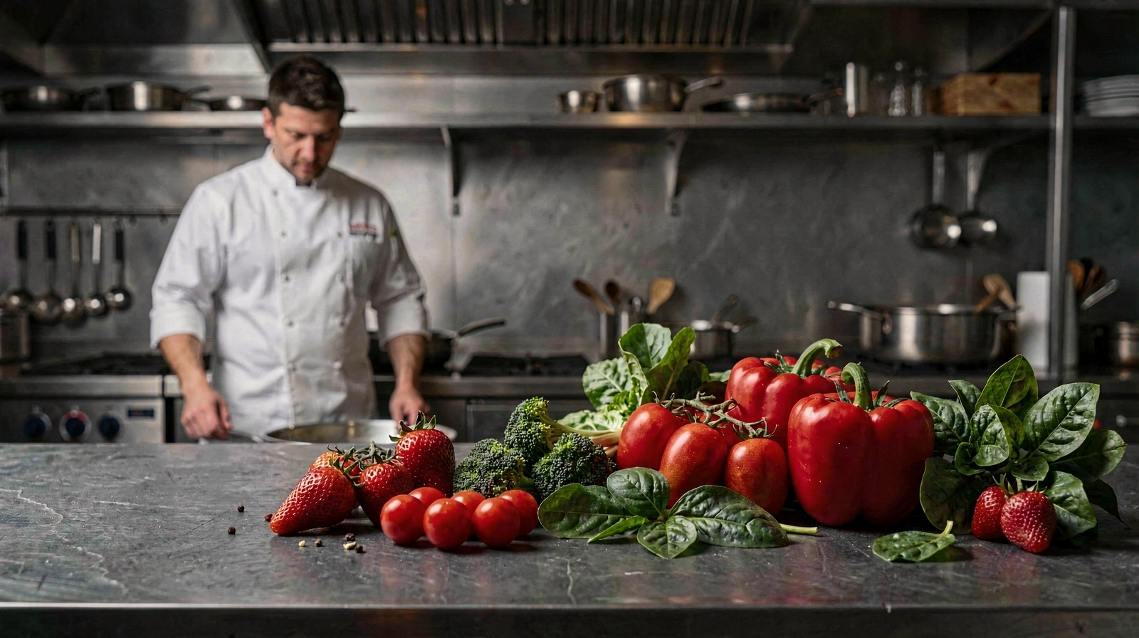 Fondo de cocina profesional técnica